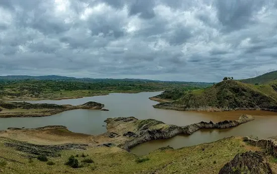 Alsigarh scenic green valleys and small waterfalls near Udaipur